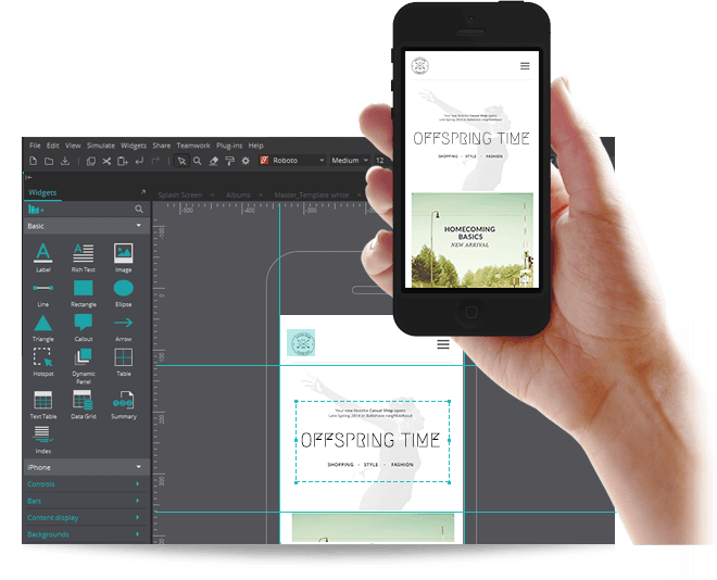 From clickable mockups to a prototypes